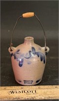 SMALL POTTERY-MAPLE SYRUP JUG