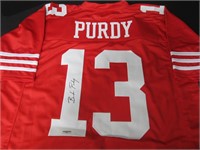 Brock Purdy signed football jersey COA