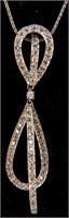 Jewelry 14kt White Gold Diamond Necklace