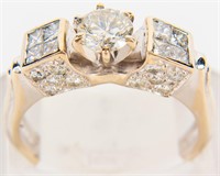 Jewelry 14k White Gold 2ct Diamond Engagement Ring