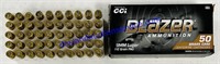 50 Rounds of Brass Case 9MM Luger Ammo