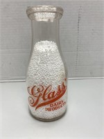 "Glass" Pint Milk Bottle