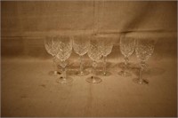 7 WATERFORD CRYSTAL GOBLETS: