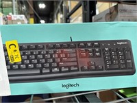 Logitech - MK120 Full-size Wired Membrane