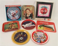 Group of Coca-Cola Clocks & Tins