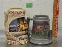 Ceramic beer steins, see pics