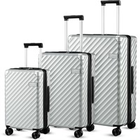 $219  LUGGEX 3 Piece Luggage Sets - Spinner Wheels