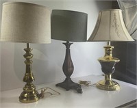 3 Table Lamps 27 - 29”