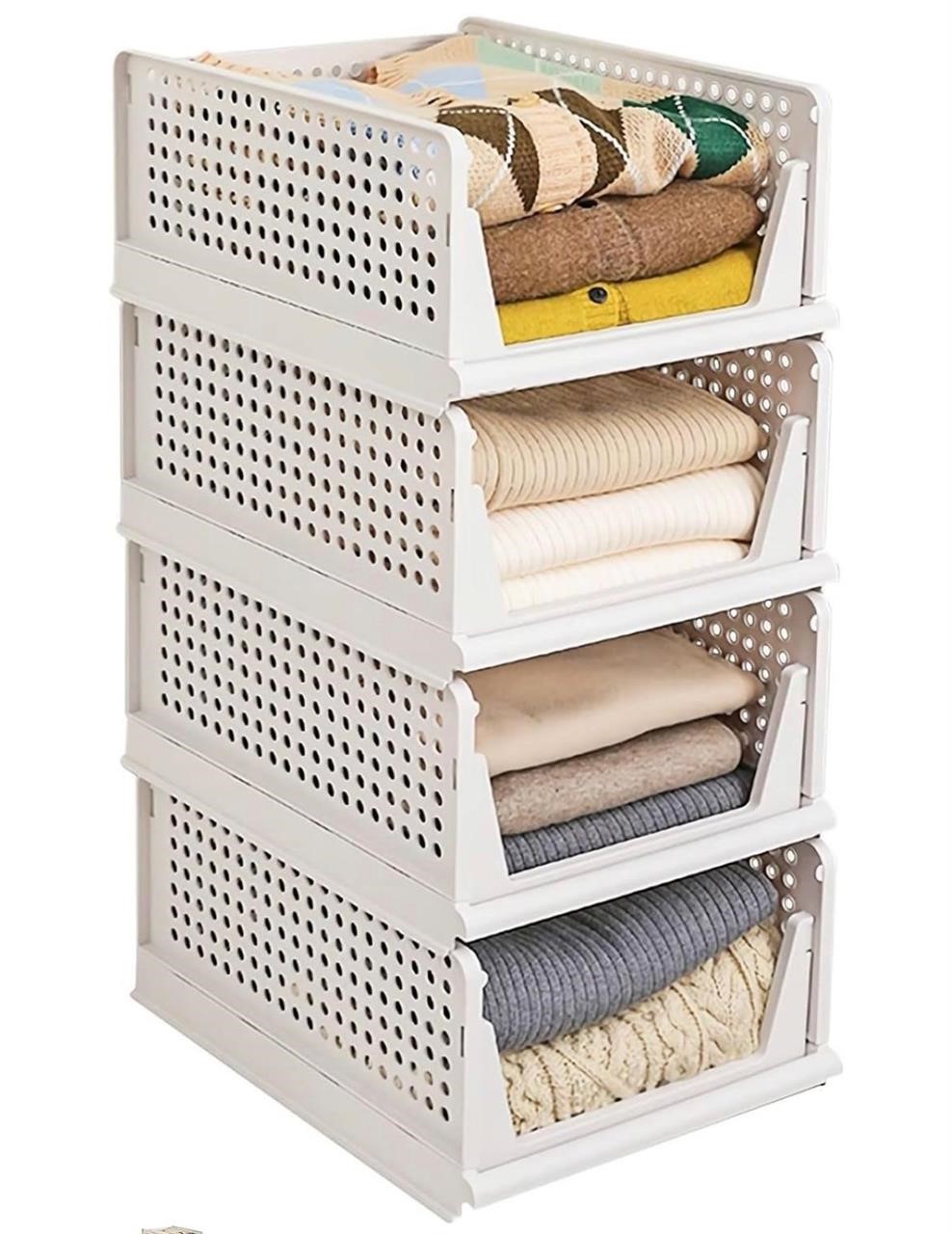 NEW $56 (16.9") 4-Pack Clothes Drawer Organizer