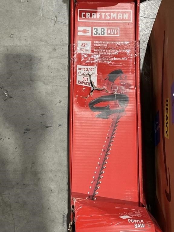 CRAFTSMAN CORDED HEDGE TRIMMER AND SAW RETAIL $160