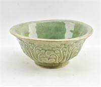 Chinese Late Qing Celadon Glaze Ceramic Bowl