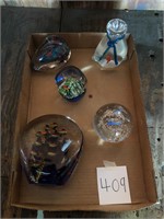 Glass Paperweights (5)
