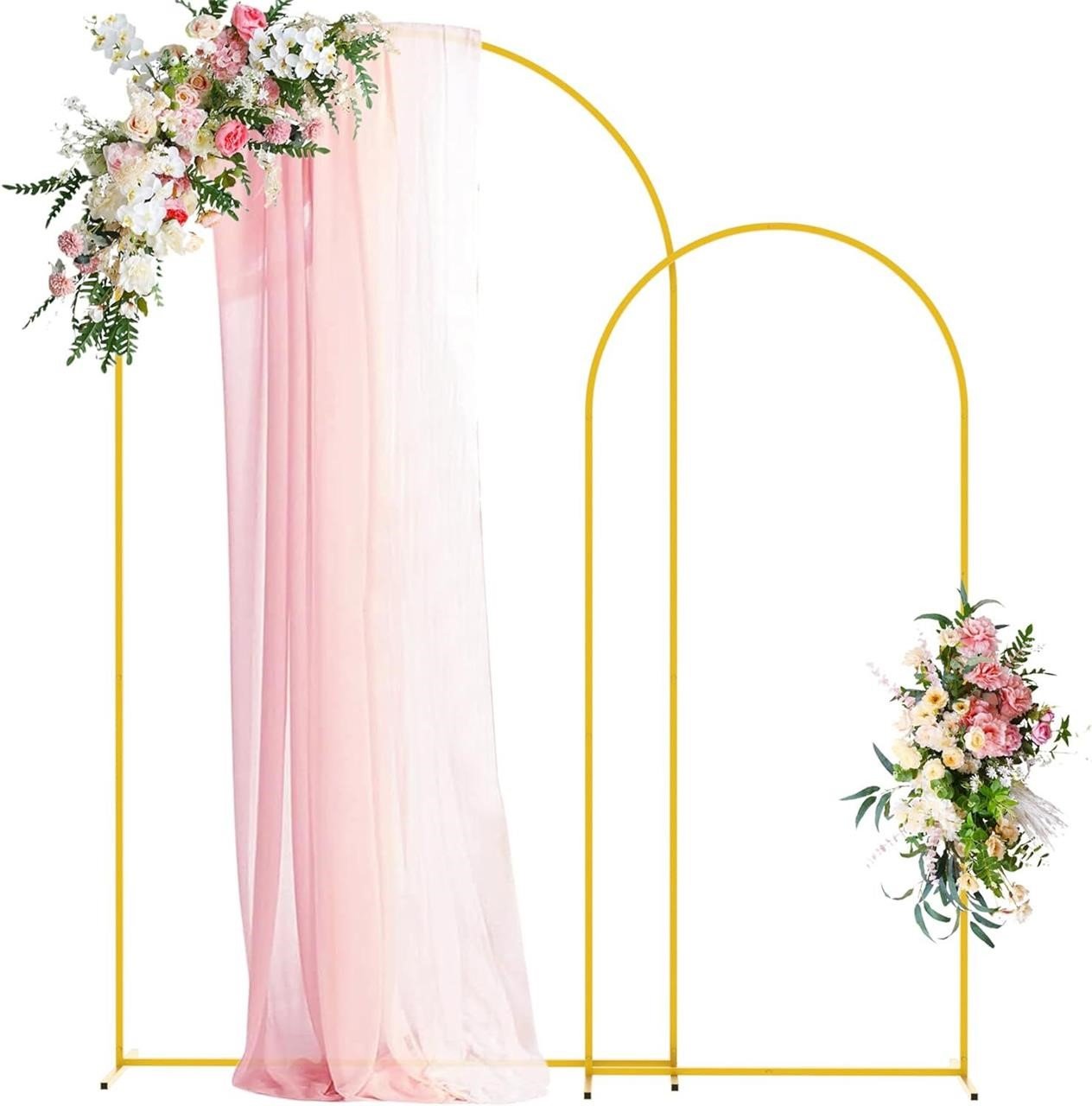 Wokceer Wedding Arch Stand: 7.2FT/6FT Set