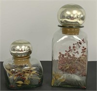 Decorative Mirror Top Apothecary Jars