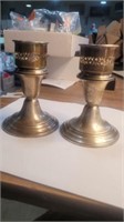 Gorham sterling weighted candle holders