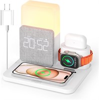 NEW $60 3-in-1 Wireless Charging Station w/Light
