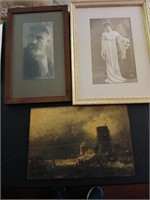 Three (3) Items including Two Framed Prints and