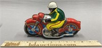 Motorcycle Tin Litho Friction Toy