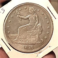 1876 Trade Dollar S
