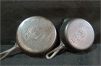 (2X) GRISWOLD # 5 SB & #6 LB CAST IRON SKILLETS