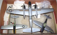 Box of various model aeroplanes