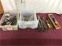 Assorted Tools, Wrenches, Snips Etc. Etc.