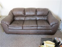 3 seat leather couch.