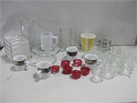 Assorted Glassware Pictured Tallest 8"