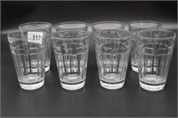Set of 8 Longaberger Glass Woven Traditions