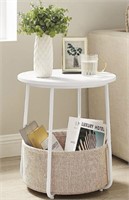 SIDE TABLE WITH BASKET $49 / MODEL LET223W10