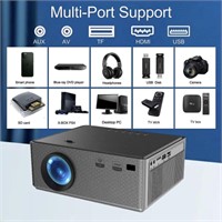 Video Projector - 1080p Full HD, WiFi, Bluetooth,