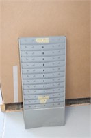 Mountable Metal Paper 13-Slot Organizer