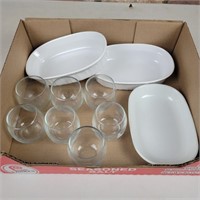 Shallow Casserole Dishes & Cocktail Glasses