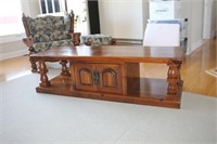 Solid wood coffee table, 60 X 21.5 X 17.25"H,