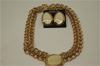 Cosmetic Jewelry Necklace and Earring Set