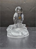 CRYSTAL OWL FIGURE BY CRYSTAL D'ARQUES FRANCE