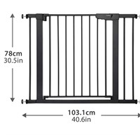 Cumbor 29.5"-46" Auto Close Safety Baby Gate &