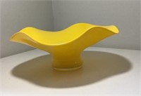 CONTEMPORARY YELLOW CENTERPIECE BOWL