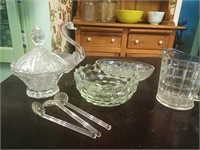 Assorted Vintage Glass Pieces