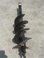 9 INCH AUGER 40 INCH  LONG 2 INCH  ROUND SHAFT