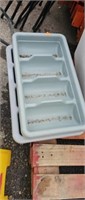 Three utensil trays