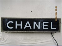 Vintage Chanel lite sign