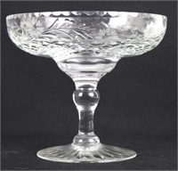 EDINBURGH CUT CRYSTAL PEDESTAL DISH