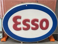 Large Imposing Original Esso Double Sided Hanging
