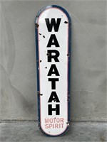 Original Double Sided Waratah Motor Spirit Enamel