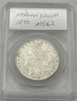 (Y) 1890 Silver Morgan Dollar