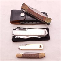 4 Folding Pocket Knives