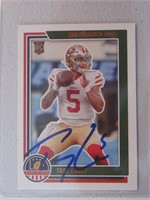 TREY LANCE SIGNED ROOKIE CARD WITH COA