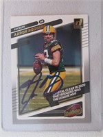 AARON RODGERS SIGNED SPORTS CARD WITH COA