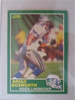 1989 SCORE BRIAN BOSWORTH SEAHAWKS